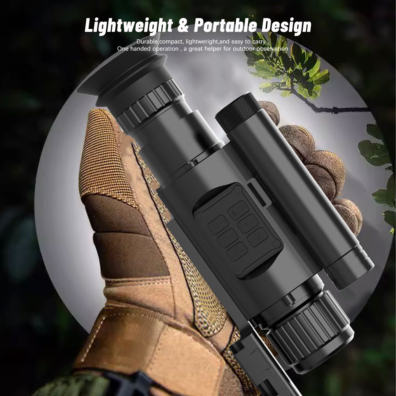 New Clip-on HD Monocular Night Vision Device Infrared Video Camera Crosshair Cursor NV Hunting Night Vision Scope,Lens Optional details Picture
