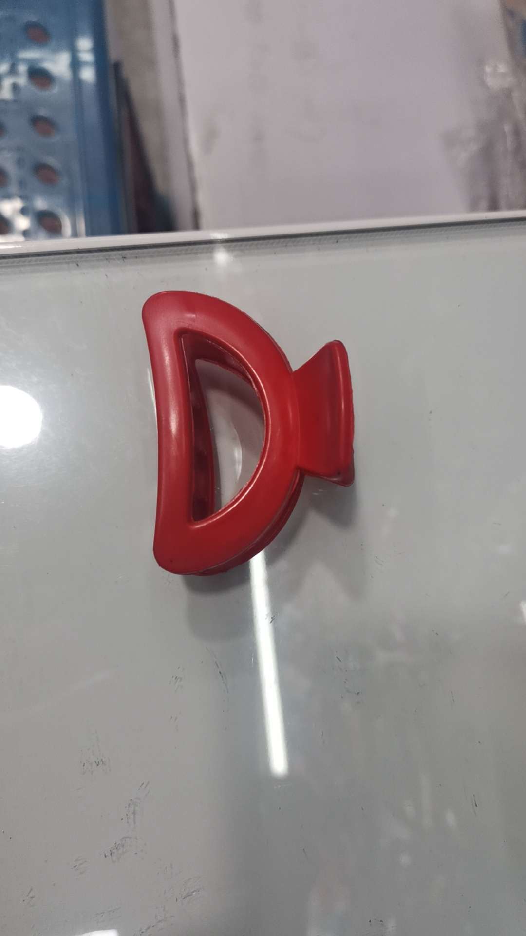 韩国爆款夹子大红色六厘米