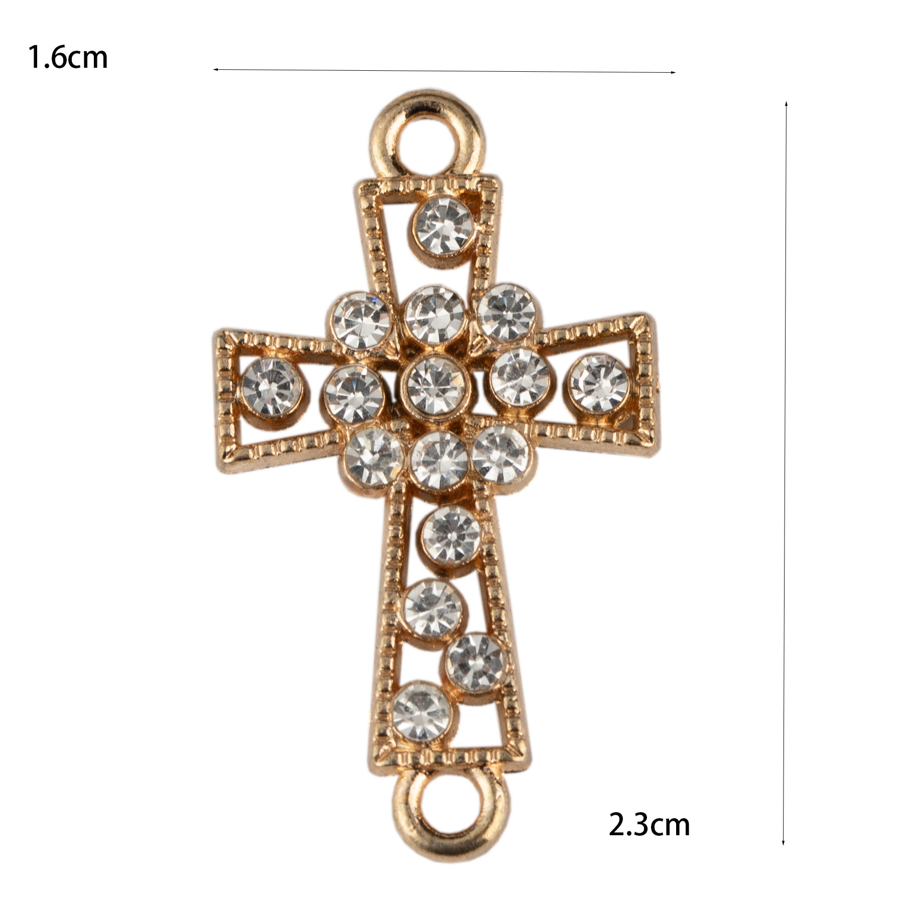 Alloy accessories, jewelry accessories, diy earrings, pendants, chains, bracelets, European and American style, cute crosses Specification image