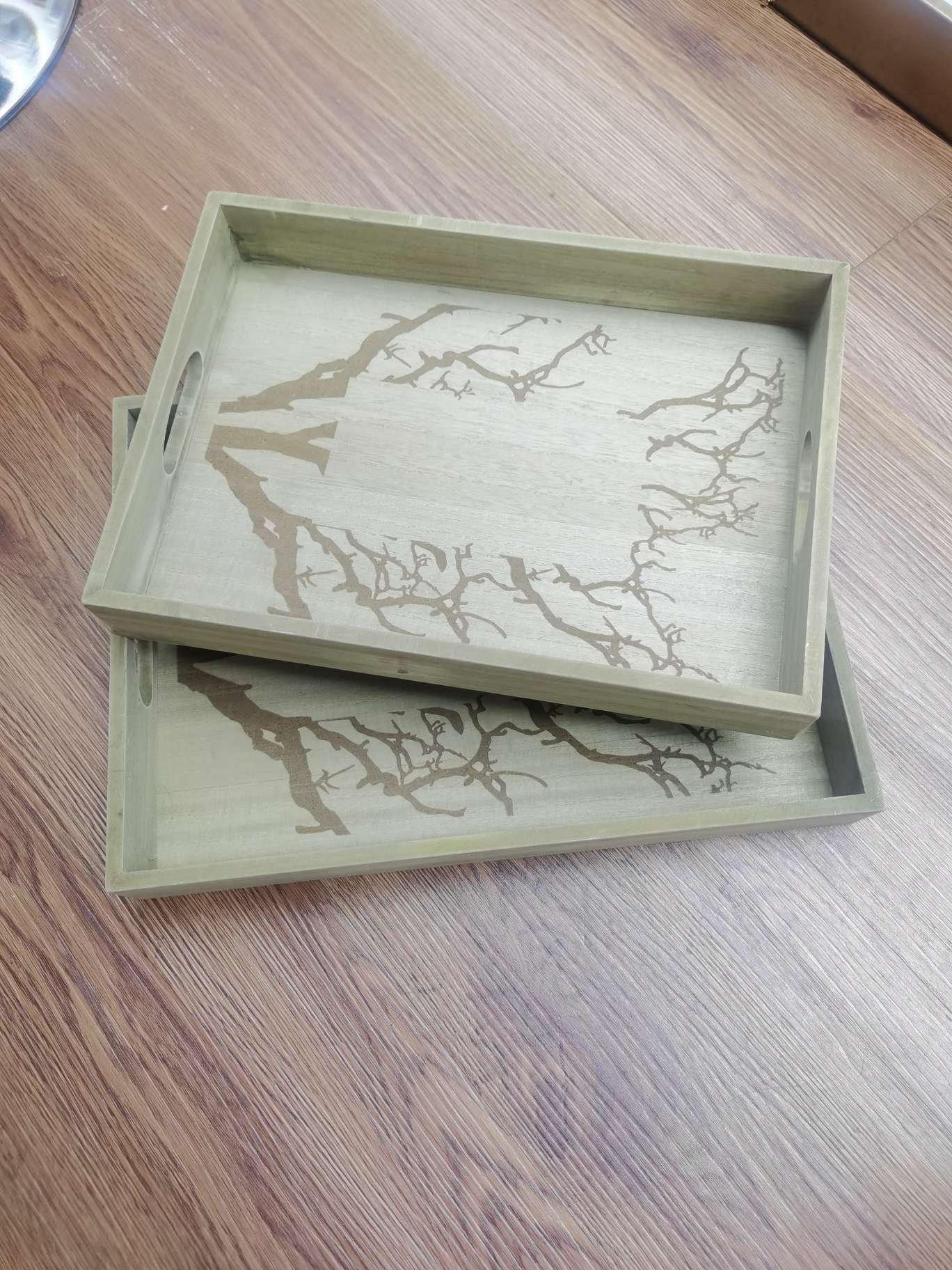 木质工艺品菩提根木珠十字架挂件 花瓶摆件 精致礼品 艺术收藏品 木质装饰品 环保耐用