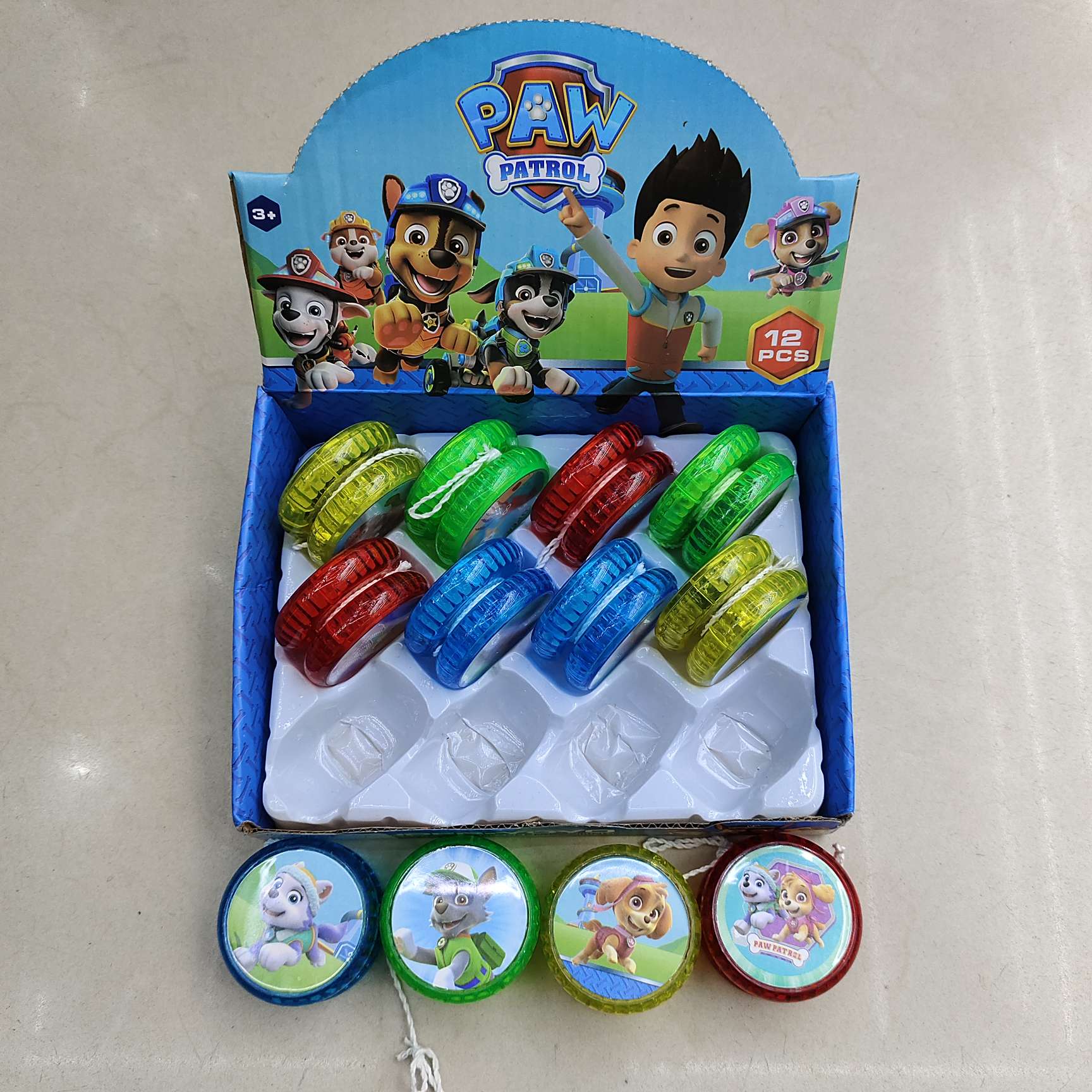 儿童玩具YOYO球溜溜球带灯光展盒包装发光玩具