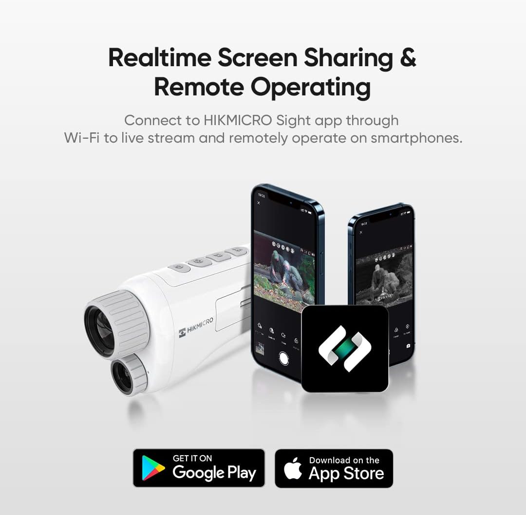 HIKMICRO H4D Digital Night Vision Monocular with WIFI HD Video Camping Hunting Birdwatching 8X Zoom Telescope IR Night Camera Specification drawing