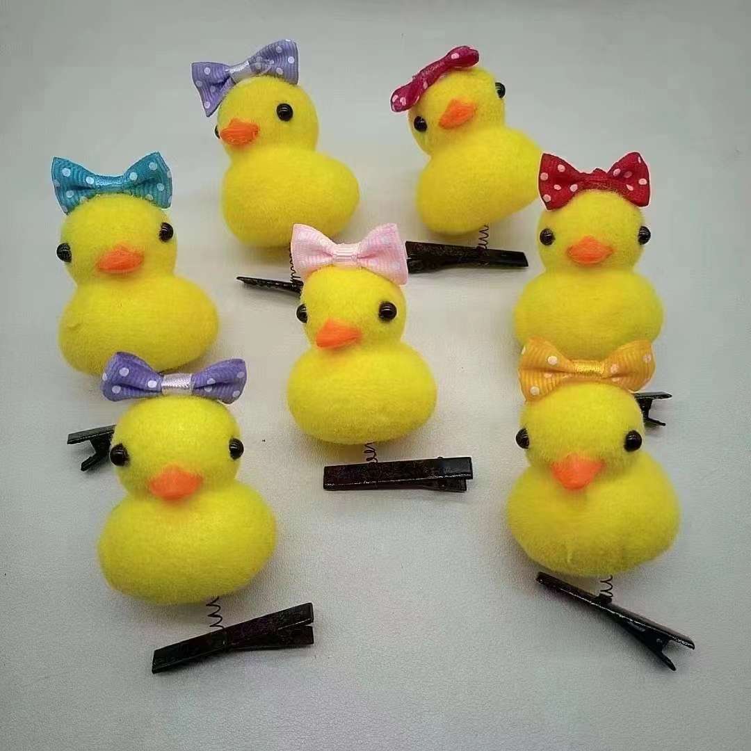 Mini Yellow Duck With Light Head Dress Duck Dr. Duck Plush Duck Specification drawing
