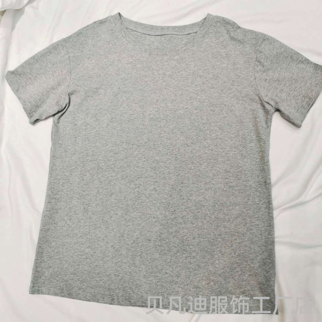 037A多色可定制纯棉正肩T恤女短袖宽松舒适显瘦夏百搭短款基础上衣女详情图3