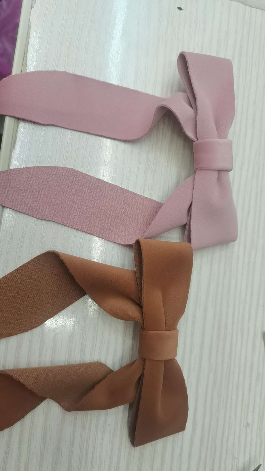 罗纹印花蝴蝶结发饰服饰搭配工艺装饰配件3655