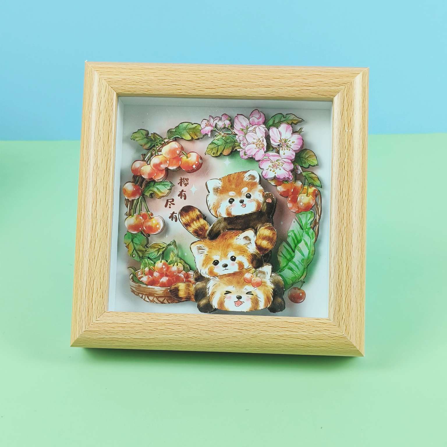 小熊猫纪念品 立体相框画 detail image 5