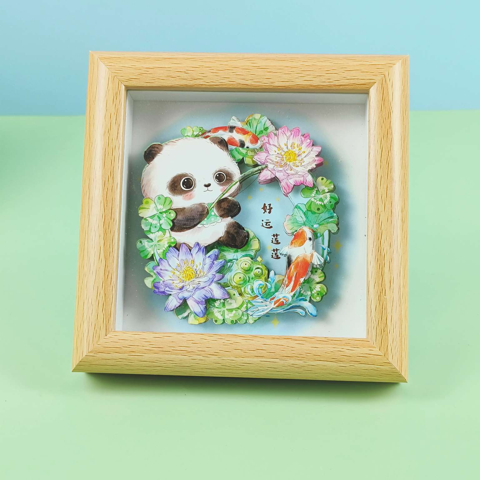 小熊猫纪念品 立体相框画 detail image 9