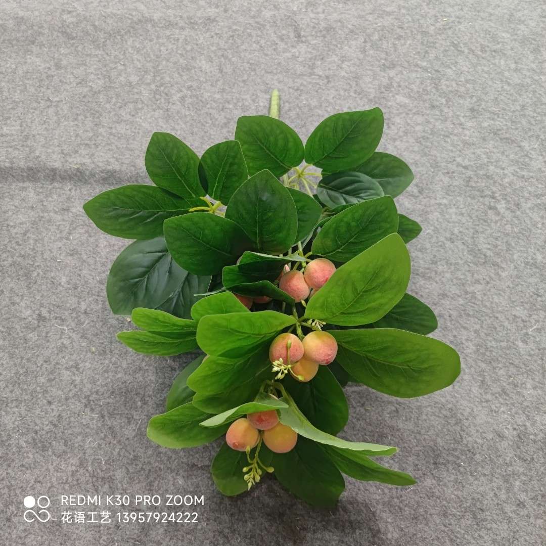 Wholesale artificial flowers, artificial flowers, home decoration artificial trees, living room potted plants, artificial plant potted plants, foreign trade bonsai, green plants detail image 2