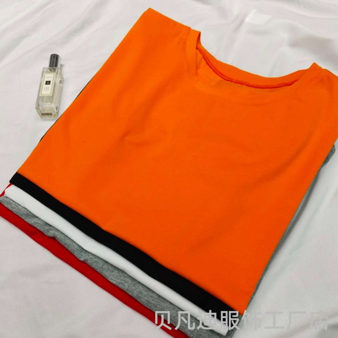 037A多色可定制纯棉正肩T恤女短袖宽松舒适显瘦夏百搭短款基础上衣女详情图4