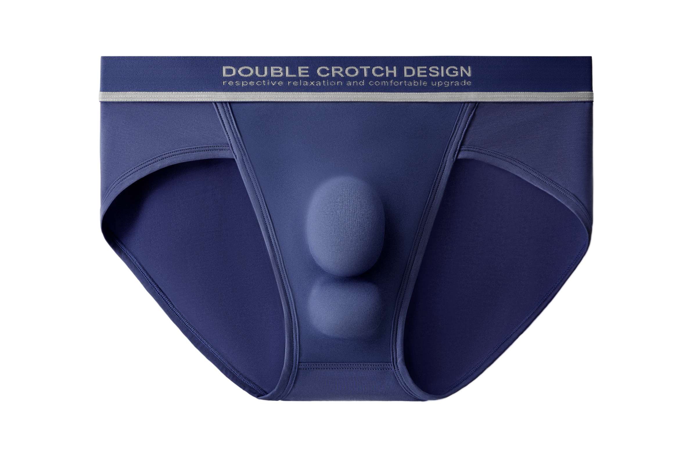 DIF4531:第五代双凸莫代尔男士三角裤（3条组合装）颜色AB组系列色白底实物图