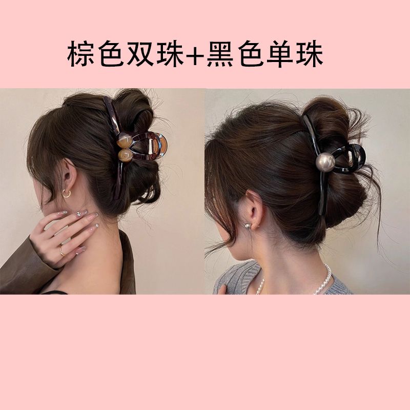 高级感束发后脑勺一子抓夹
