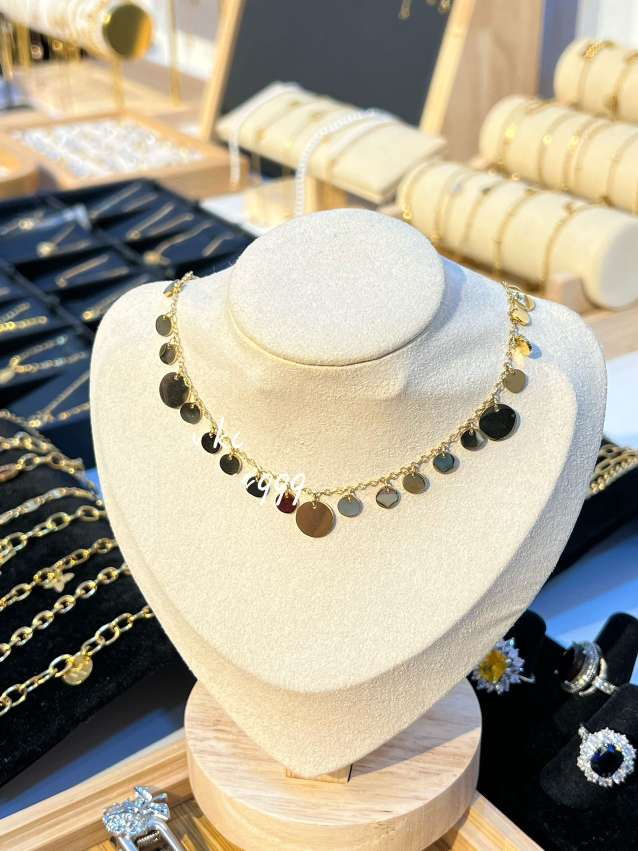 亮片钛钢ins热销跨境热卖爆款项链百搭饰品