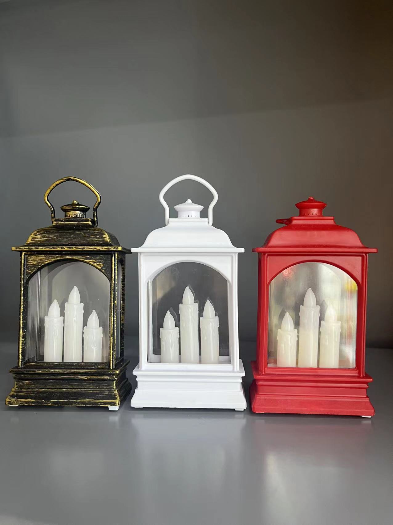 圣诞节日装扮圣诞花圣诞礼品蝴蝶结木质挂件跨境节日木质挂饰圣诞树带灯三支蜡烛圣诞球挂件树脂圣诞圣诞节圣诞老人风灯摆件圣诞产品图