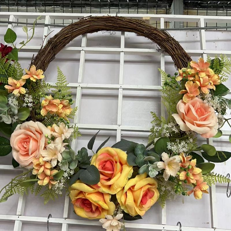 仿真花仿真植物好看超级好看超级热销厂家直销花环66
