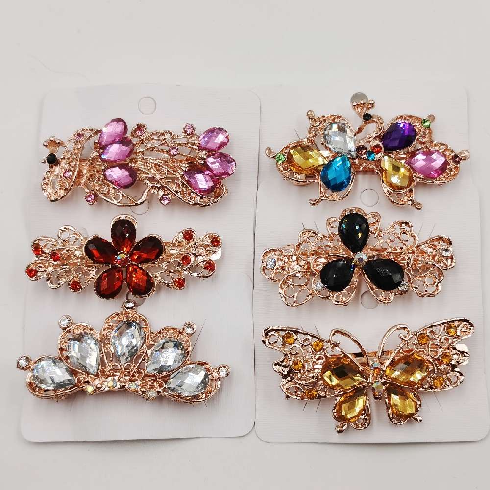 合金头饰发夹弹簧夹钢夹小号发夹马尾夹