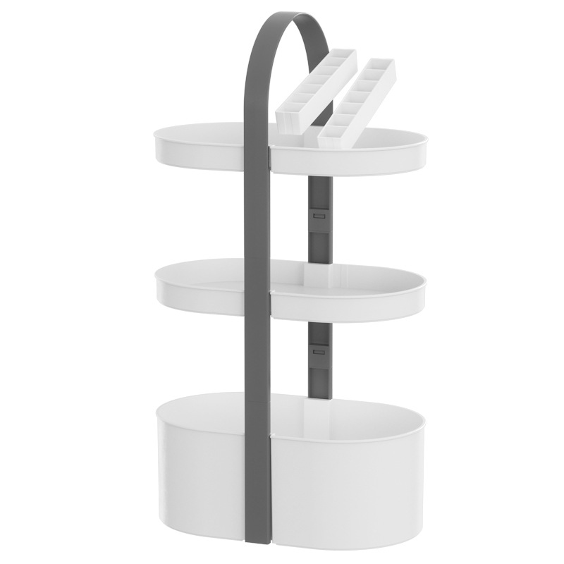 Q46-M-802手提化妆品收纳架卫浴置物架桌面多层香水护肤品整理架细节图