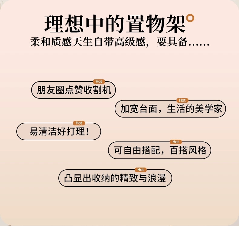 Q46-M-813可拆卸香水置物架化妆品收纳盒香薰托盘桌面护肤品梳妆台详情图3