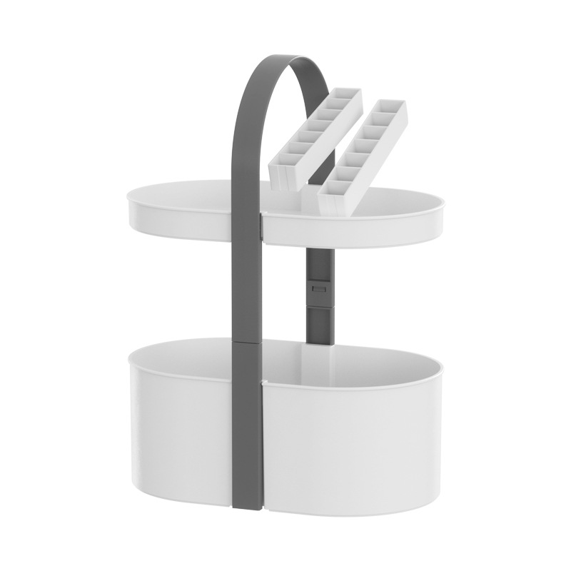 Q46-M-802手提化妆品收纳架卫浴置物架桌面多层香水护肤品整理架详情图2