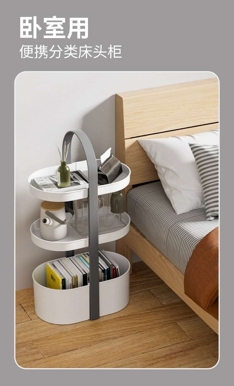 Q46-M-802手提化妆品收纳架卫浴置物架桌面多层香水护肤品整理架详情图11