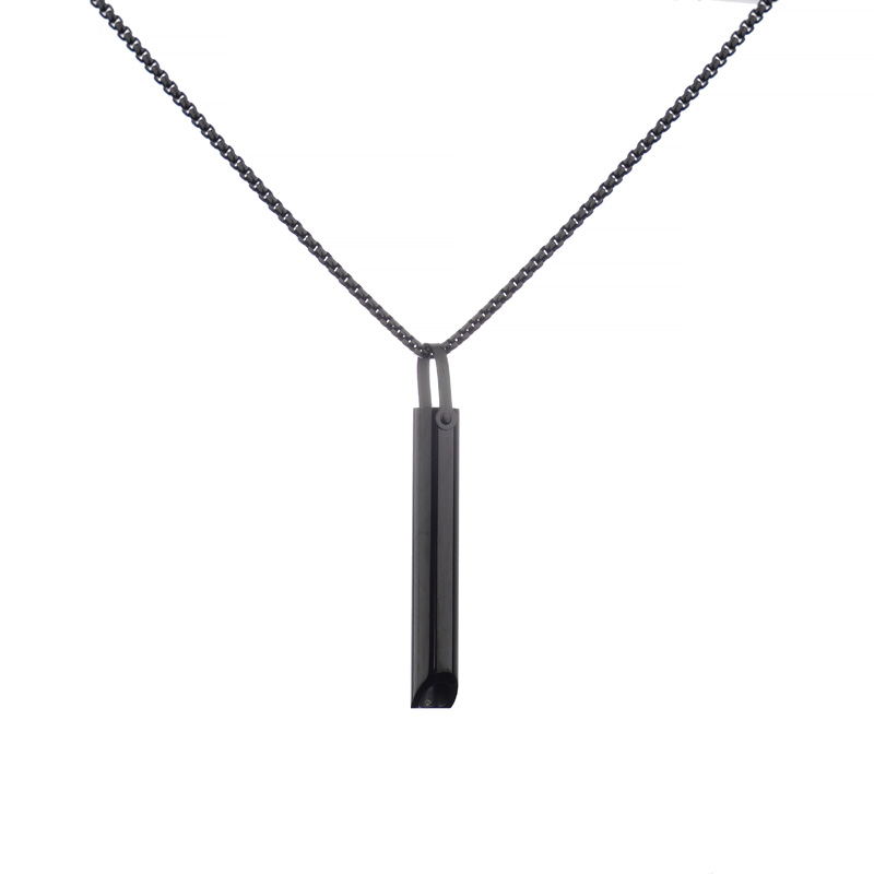 时尚男士项链嘻哈小众设计感锁骨链轻奢毛衣链配饰 