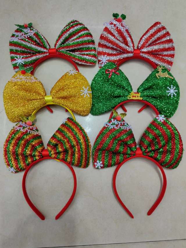 圣诞节装饰发箍头饰儿童成人派对用品圣诞头箍装饰品产品图