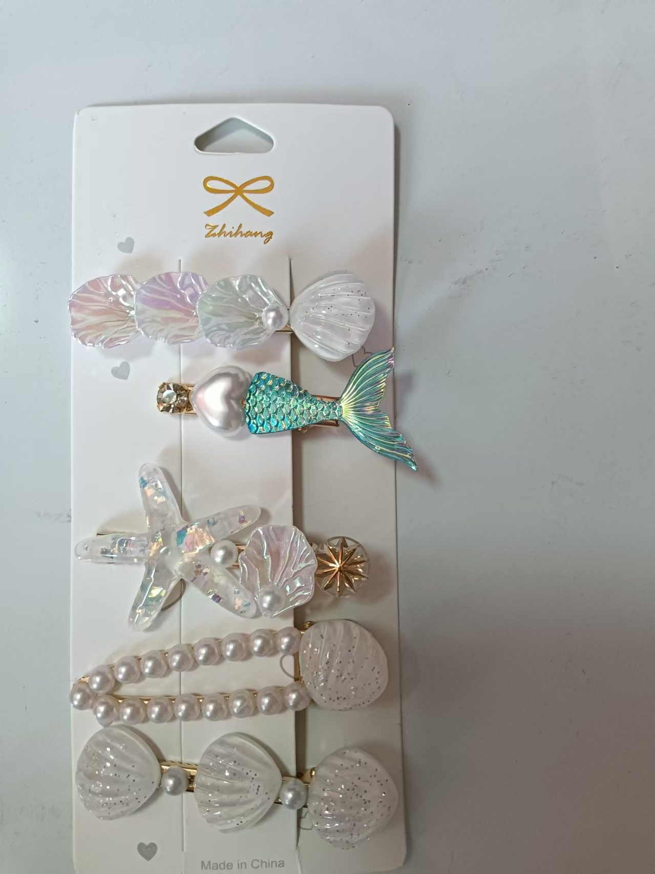 Summer bangs hair accessories for girls, Ocean Princess, shell starfish hair clips, pearl children's hair clips, wholesale of Korean headwear Application Scenario