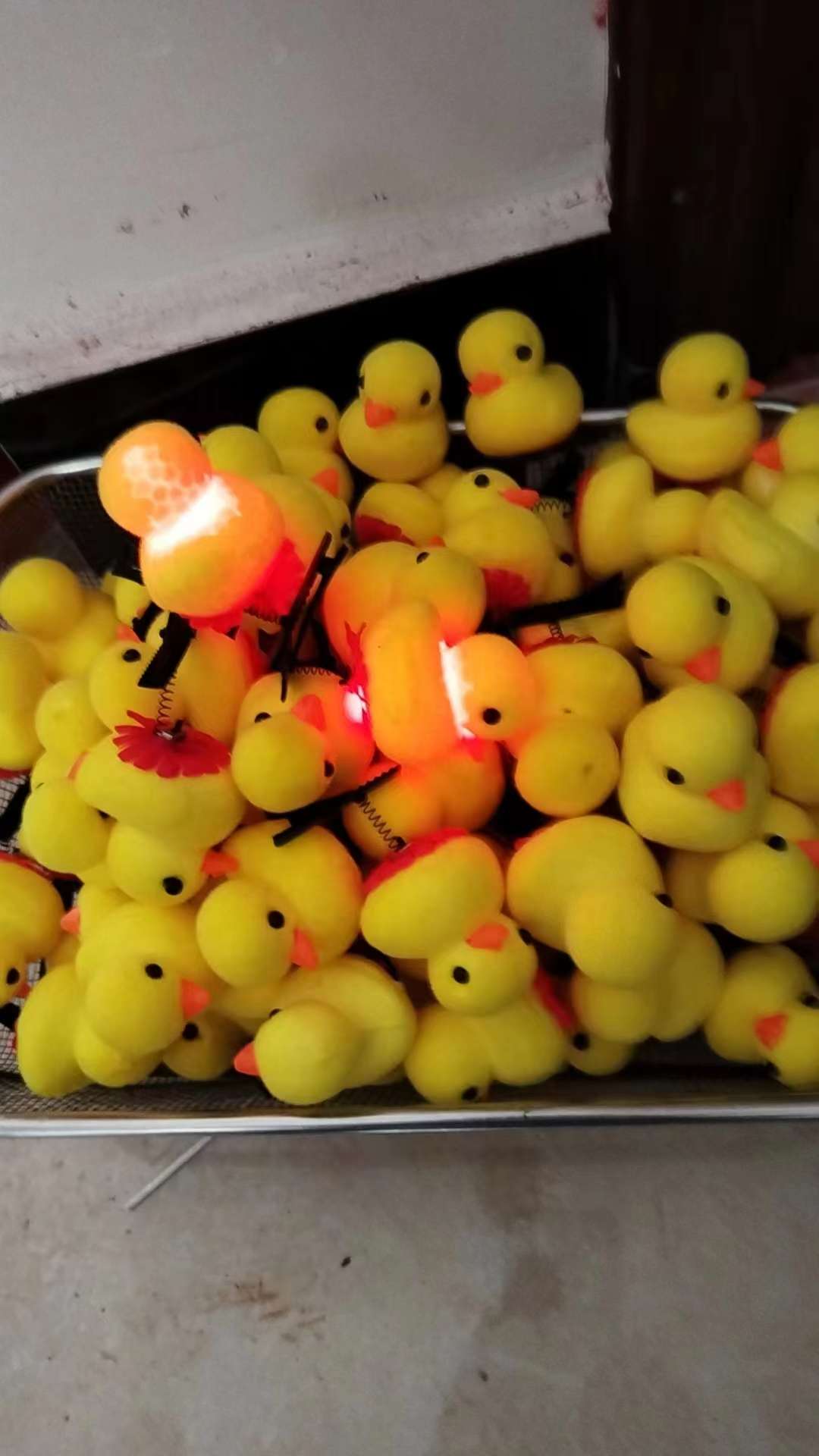 Mini Yellow Duck With Light Head Dress Duck Dr. Duck Plush Duck