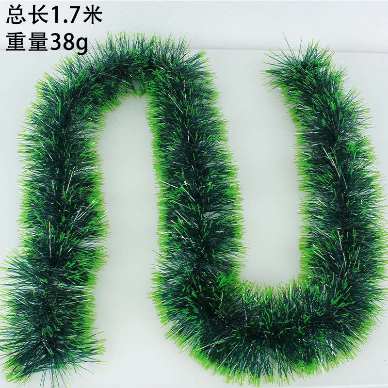 晶辰 圣诞墨绿白边毛条装饰彩条 节日彩带派对婚庆拉花挂件批发详情图4
