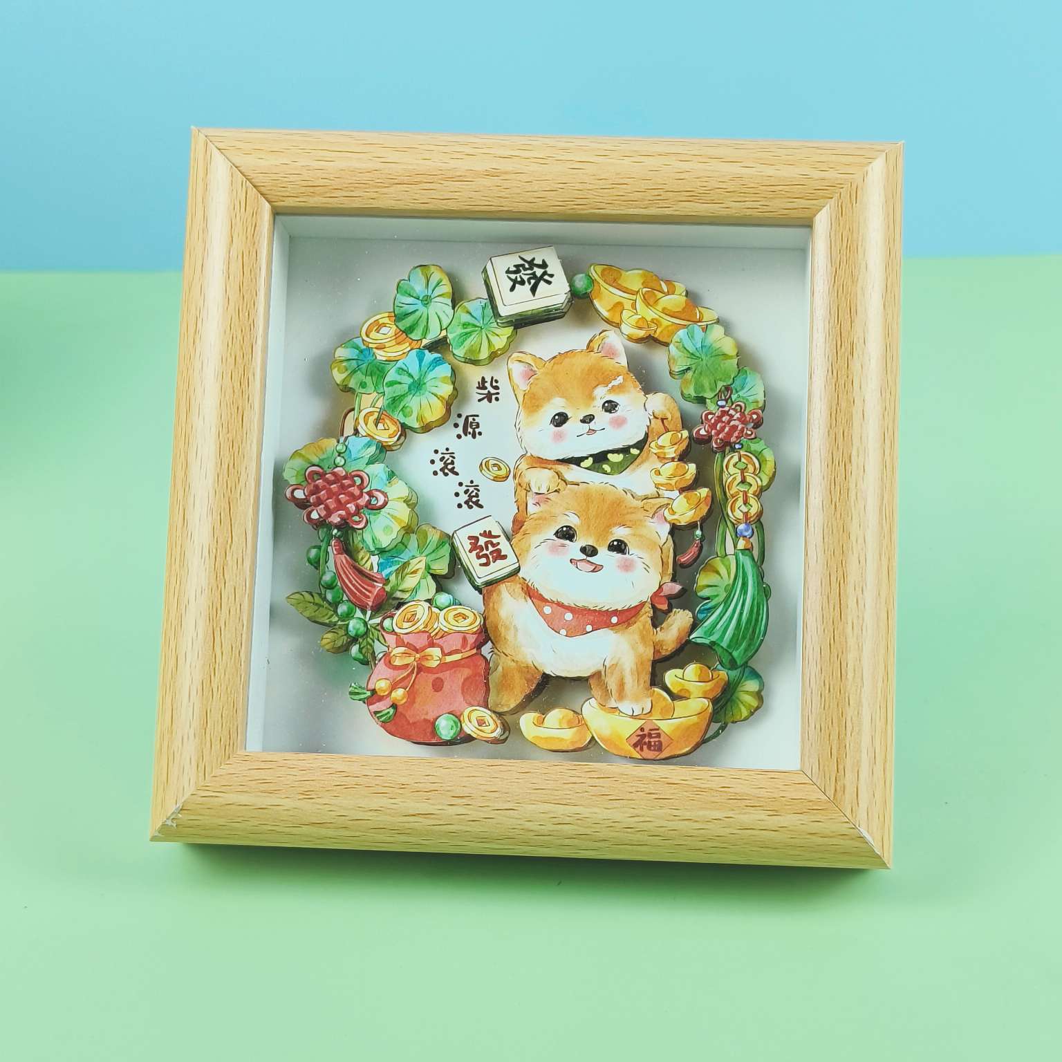 小熊猫纪念品 立体相框画 detail image 10