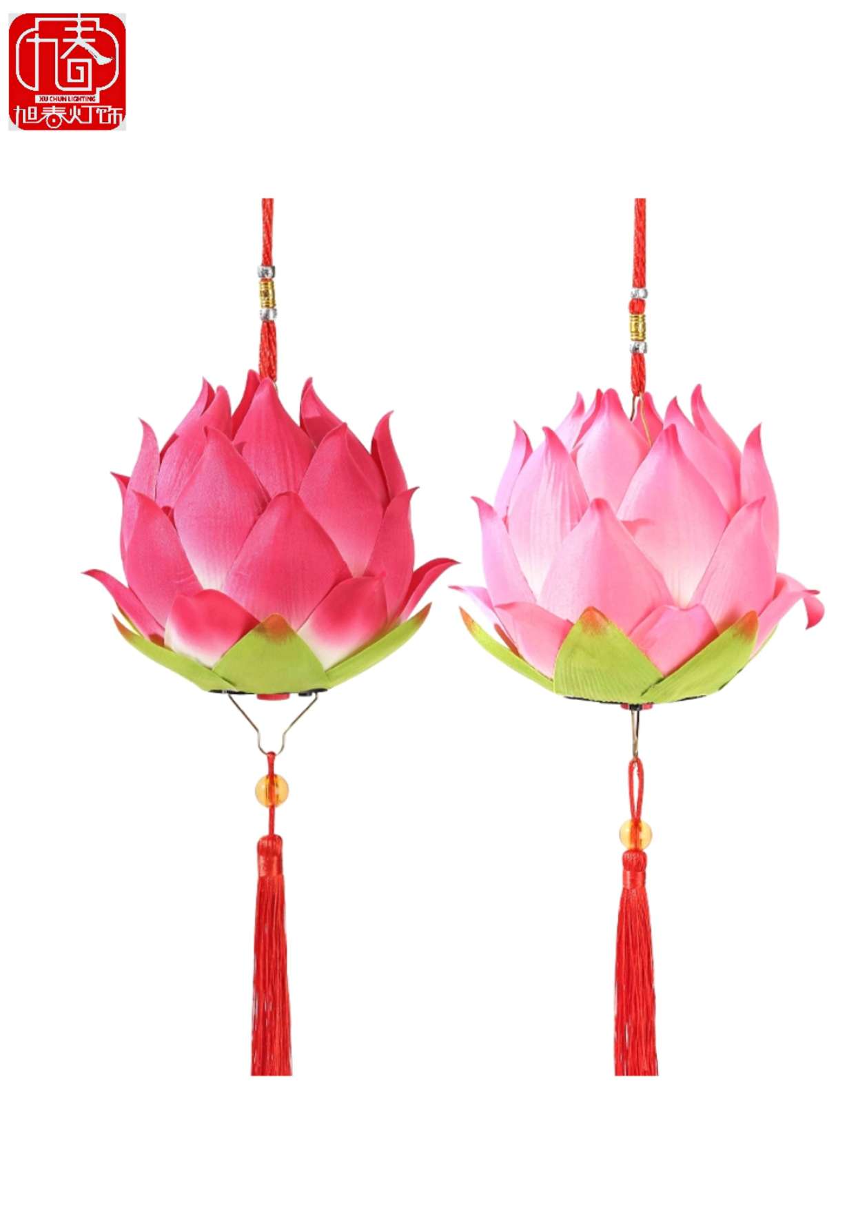 Simulated swinging lotus lanterns, plastic handicrafts, mirrors, decorative artworks, Christmas festival grape string hanging ornaments, globes, murals, selected gifts and handicrafts Specification drawing