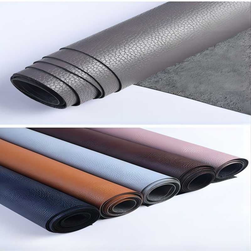 夹网布/体操垫pvc/镜面革/皮革面料/卷材皮革细节图