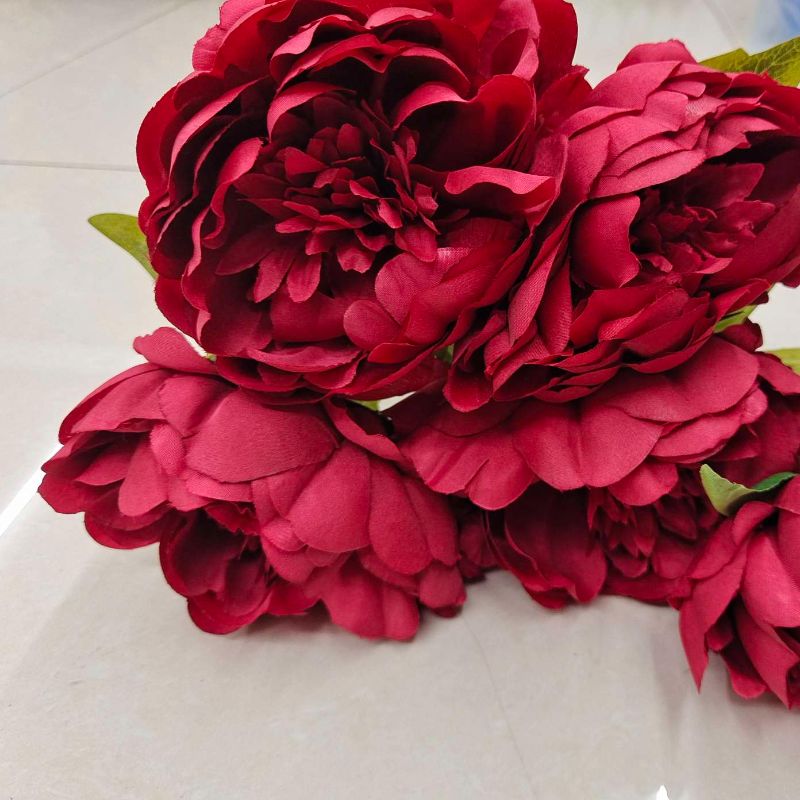 塑料 多层 花瓣2厂家直销仿真花超级好看超级热销仿真花假花pu仿真花北欧假花