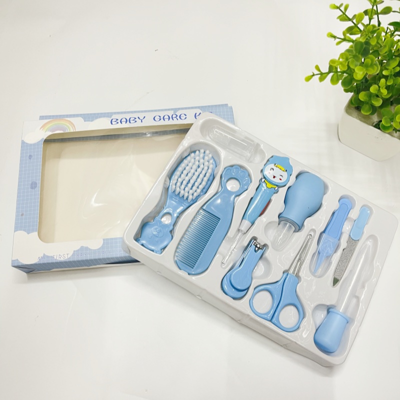 Productos para madres y bebés cuidado del bebé caja de regalo conjunto de 10 piezas creativo niños cortadores de uñas cortador de uñas kit de cuidado del bebé