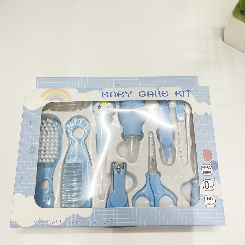Productos para madres y bebés cuidado del bebé caja de regalo conjunto de 10 piezas creativo niños cortadores de uñas cortador de uñas kit de cuidado del bebé details Picture