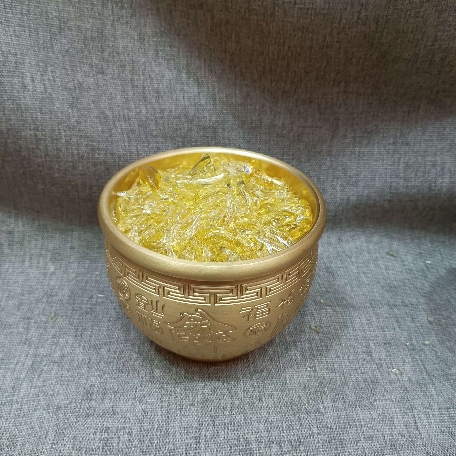 金米水晶米米缸配米黄水晶米粒500g袋装细节图