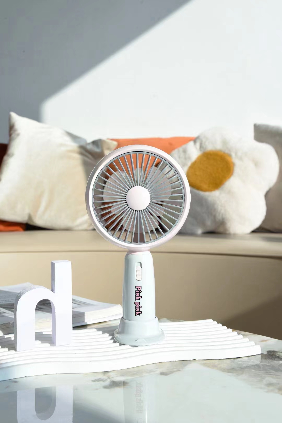 Ys2318c Charging Small Fan With Light Second Gear Wind Specification drawing