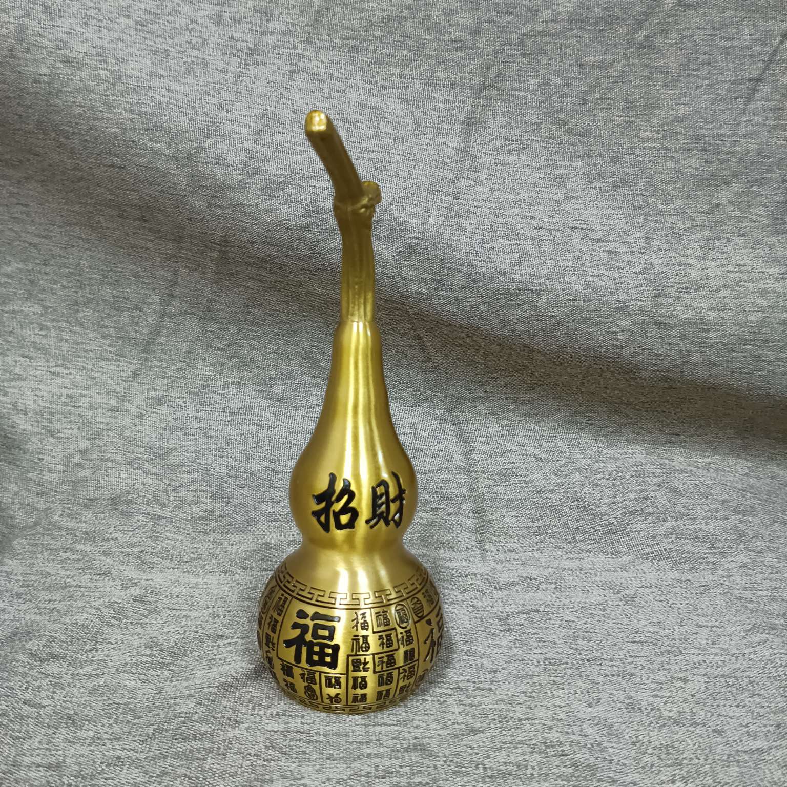 铜葫芦摆件龙头葫芦招财纳福八宝对联葫芦19公分家居铜艺详情图9