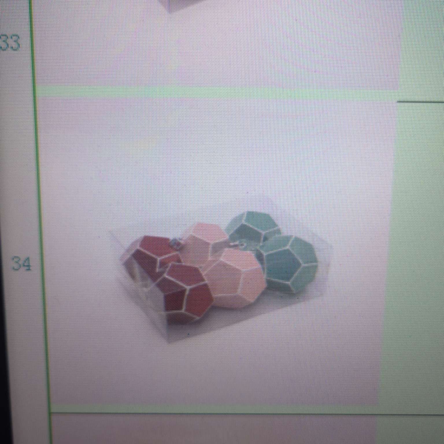 SY102 Bright red rhombus