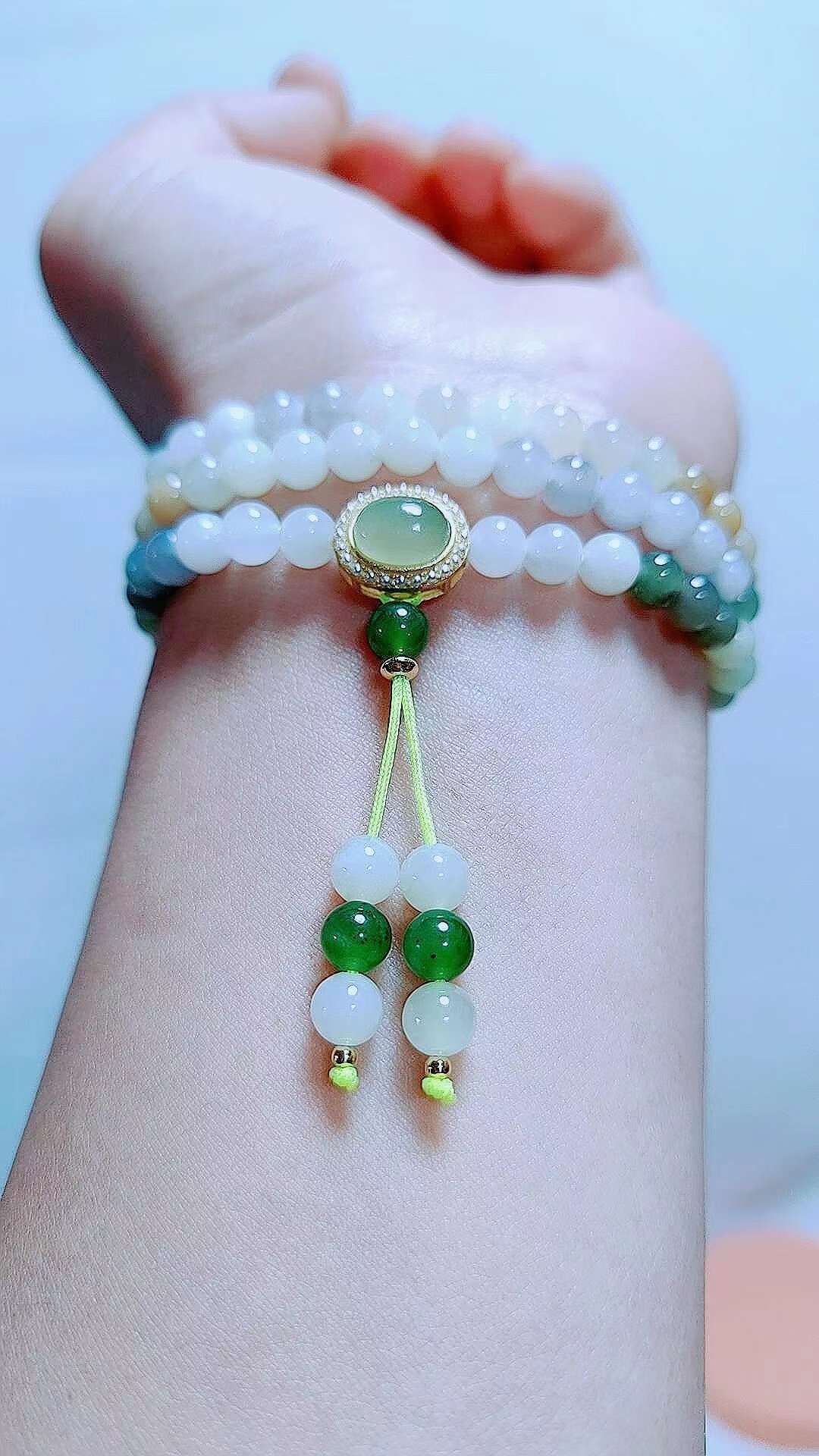 厂价直销一手货源天然和田玉手链项链俩用款项链国潮系列