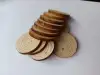 Natural pine wood L DIY Christmas handcrafted round wood chip solid wood coasters Application Scenario