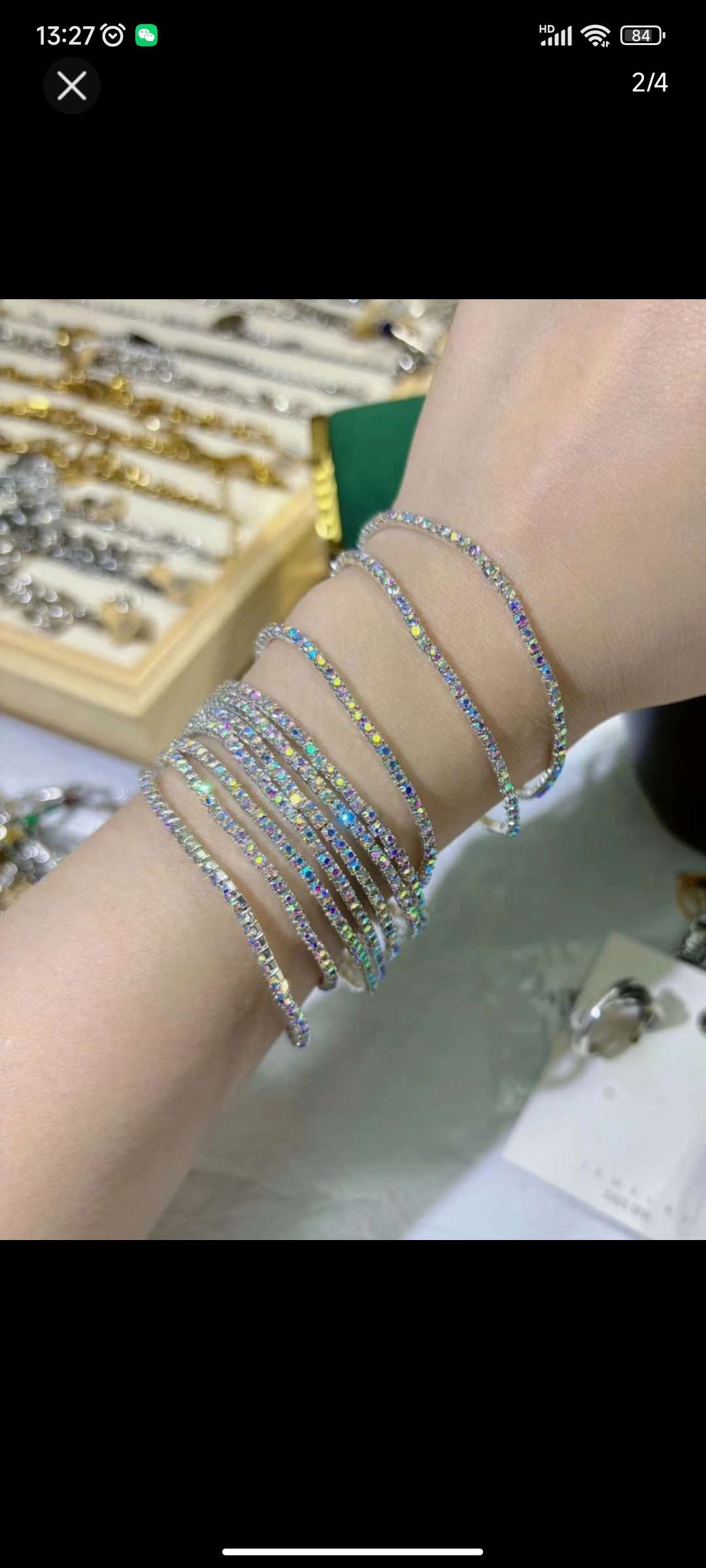 义乌金辉饰品厂，流行饰品，水钻2MM，S6手链，一排手链单排细手链，专业厂家，600多个颜色现货，欢迎来店咨询