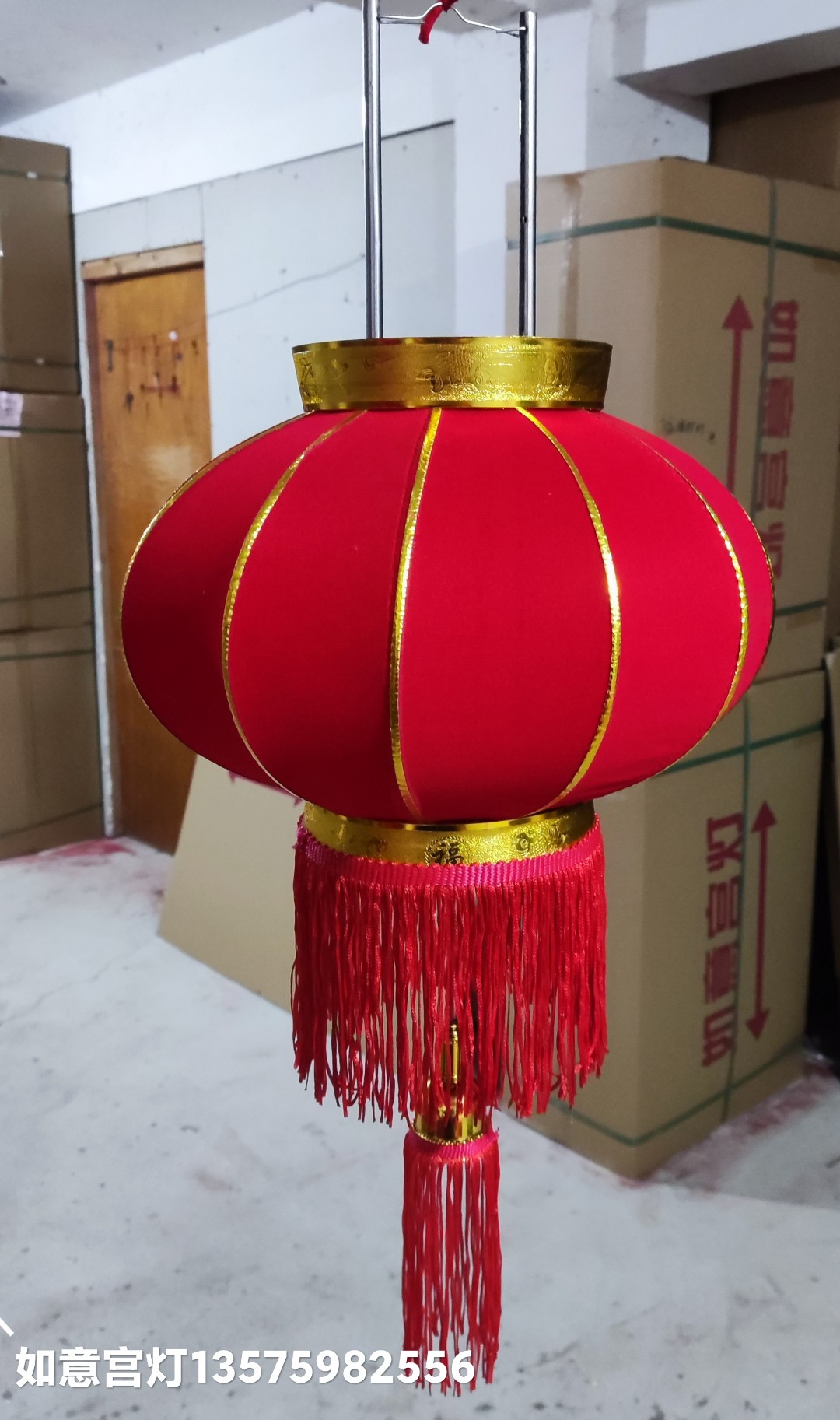 非遗国潮手提纸灯笼 节日电子灯笼 办公文化节庆用品 灯笼 环保耐用低碳环保灯笼