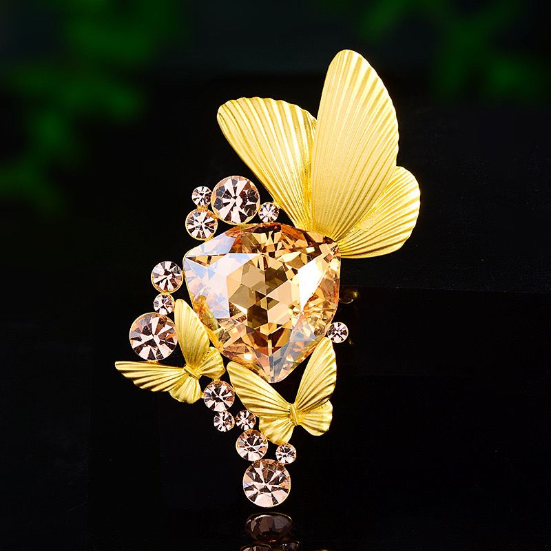 High-end matte gold top accessories for women