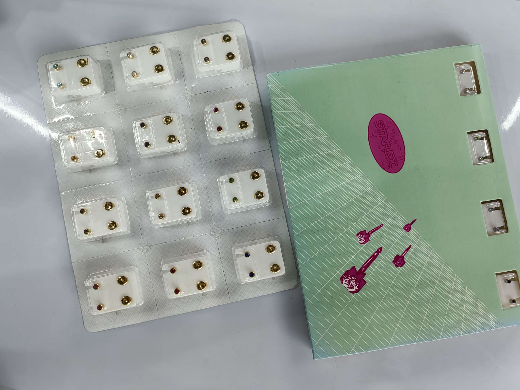 Stainless steel ear piercers, ear stud accessories, ear stud