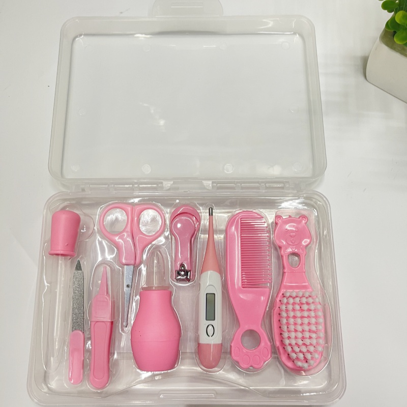Corte de uñas de bebé 9 piezas set recién nacido bebé cortador de uñas cortador de uñas bebé seguridad cuidado tijeras herramientas Specification image