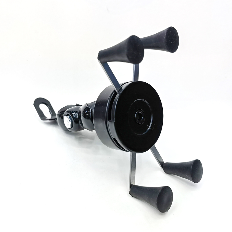 231102 soporte de teléfono inferior redondo (tipo X) soporte de teléfono de motocicleta de cuatro patas tipo X botella soporte de teléfono de scooter eléctrico soporte de navegación de metal UPS soporte de teléfono de bicicleta Item Picture