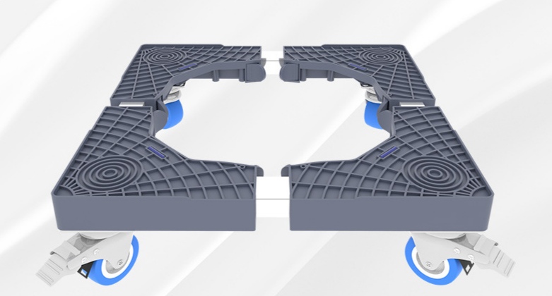 迷你洗衣机架一体机 日用百货小家电 整理用具洗衣机小家电 收纳家电便捷实用滚筒洗衣机底座架可移动万向轮置物架通用冰箱支架产品图
