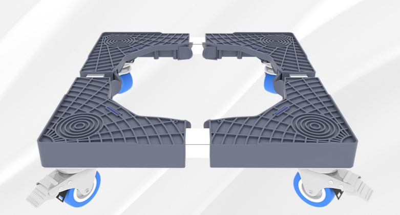 Drum washing machine base rack, movable universal wheel storage rack, universal refrigerator support rack, bracket, shockproof foot pad, washing machine rack Item Picture