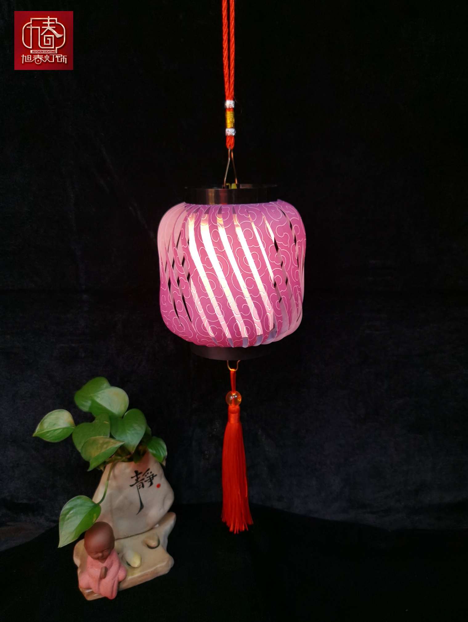 PVC片材手工材料包儿童绘画音乐手提古典灯细节图