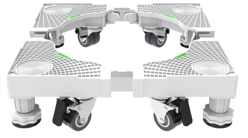 滚筒洗衣机底座架可移动万向轮置物架通用冰箱支架子托架防震脚垫，细节图